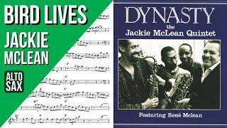 Jackie McLean on "Bird Lives" (Blues in F) | Solo Transcription (Eb)