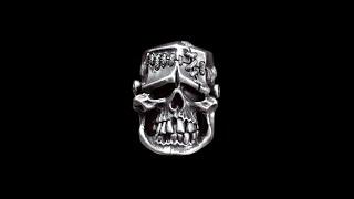 Frankenstein ring 925 silver Science freak Victor Frankenstein skull rings SSJ88