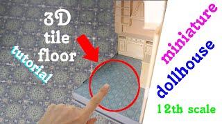 3D Tiles for a Dollhouse - Kitchen Series #1