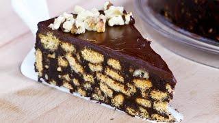 No-Bake Chocolate Biscuit Cake Recipe