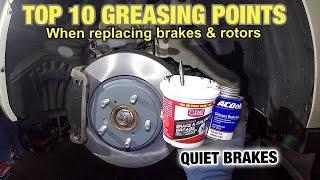 Top 10 Brake system GREASING Points, How to grease the brake system