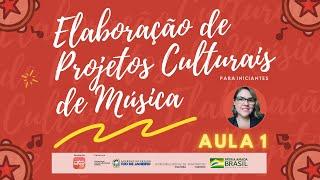 Aula 1 - OFICINA DE ELABORAÇÃO DE PROJETOS CULTURAIS DE MÚSICA para iniciantes com Bianca Calcagni