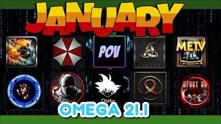 Top 10 Addons for KODI OMEGA 21.1 for January 2025