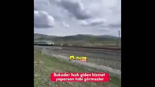 Bu kadar Hızlı giden bir hizmet yaparsan Tabi ki Göremezler  Ankara Sivas yüksek hızlı tren ️