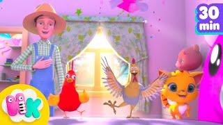 The Little Rooster  | Animals Sound Songs for Kids | HeyKids Nursery Rhymes