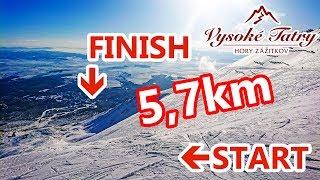 Vysoké Tatry – Tatranská Lomnica; top-to-bottom ride from 2190m (17.12.2017)