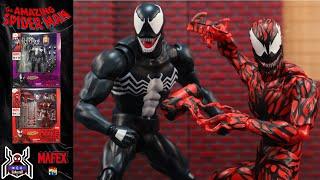 Mafex Marvel Amazing Spider-Man 88 VENOM & 118 CARNAGE  Symbiote Reissue Comic Figure Review