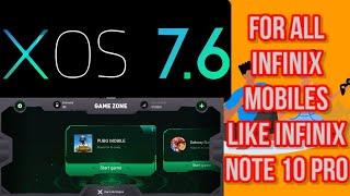 All Infinix Mobiles Get This New Dar-Link Game Zone | Xos 7.6 Game Mode | Like Infinix Note 10 Pro