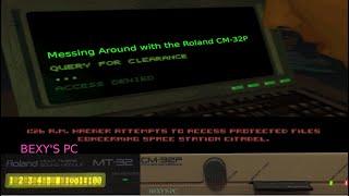 System Shock Intro, Messing Around with the Roland CM-32P, Starring the MT32 on Drums.