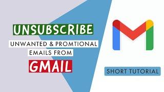 How To Stop Unwanted Emails | Unsubscribe Promotional Emails | 2022