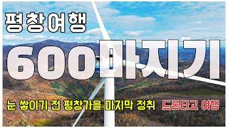 평창여행/600마지기 마지막 가을산행  바람없는 날 풍차 감상하기