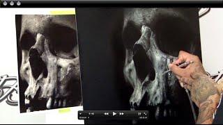 Airbrushing Skull Panel "The Art of Focus" Realistic Airbrushing w/ Cory Saint Clair