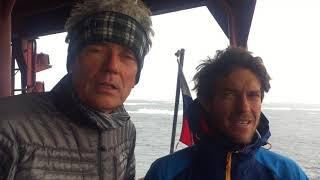 Luc Hardy+Bertrand Delapierre send message to Moscow Travel Film Festival from Henrietta Island