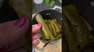 Lebanese Meat Stuffed Grape Leaves #recipe #middleeasternfood