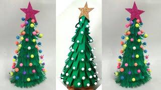 Paper Christmas Tree | Christmas Decoration Ideas Using Paper| 3D Christmas Tree | Paper Crafts