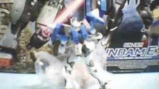 HG 00 Gundam Stop Motion 2 (building Gashapon Mikuru Asahina Fighting Waitress ver.)