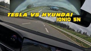 Cheapest Tesla Model S vs Hyundai IONIQ 5N on Germany autobahn! All the way to 250 km/h