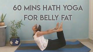 1 hour HATH YOGA for belly fat