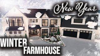 Bloxburg Speedbuild: Cozy Winter New Year Home || Christmas house build