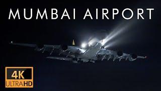 Mumbai Airport | Night Plane Spotting Compilation | [4K]