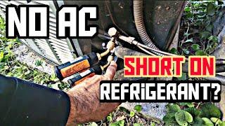 AC Service Call - Diagnosis And Refrigerant Leak Check