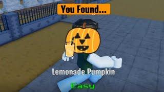 Find the Pumpkins - Where to Find the Lemonade Pumpkin (Roblox)