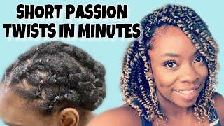 NEW!!  10” TIANA PASSION TWISTS | Fast INSTALL & ILLUSION CROCHET BRAID PATTERN