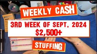 ⁠ Cash stuffing/ week 3/ $2,500. +/ Debt/ sinking funds/ revolving bills/ family/ #cashstuffing $$$$