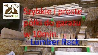 Szybki i prosty regał/półka do garażu DIY Lumber Rack simple and fast