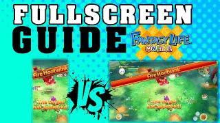 Fantasy Life Online | How to play in LANDSCAPE mode | How to play in WIDESCREEN mode