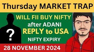 Nifty Prediction and Bank Nifty Analysis for Thursday | 28 November 2024 | Bank Nifty Tomorrow