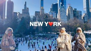 [4K]NYC Walk️Snowy Christmas Season in New York City️Winter Wonderland in Central Park,Dec 2024