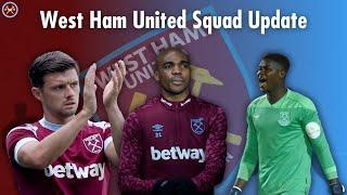 West Ham United Squad Update | JP WHU TV