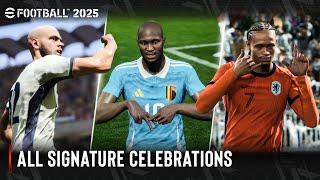 eFootball 2025 | All Signature Celebrations