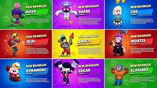 ALL BRAWLER UNLOCK ANIMATIONS | Juju, Shade & More ...