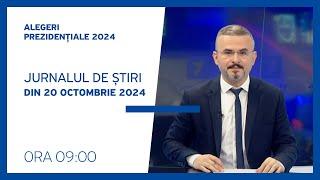 Jurnalul orei 9:00, 20.10.2024 /// Alegerile sunt la Jurnal TV