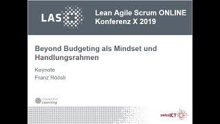 Franz Röösli: Beyond Budgeting als Mindset und Handlungsrahmen