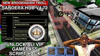 Brookhaven Script SanderX HUB Unlock All Vip Gamepass Hack |Hydrogen,Fluxus,Arceus x Mobile