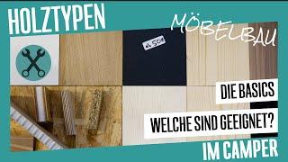 Basics: geeignete Holztypen für den Möbelbau im Camper | DIY