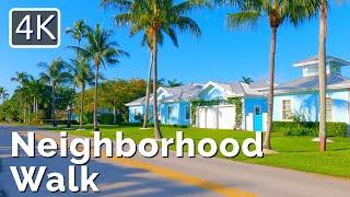 [4K] Neighborhood Walk through Old Naples, Florida, June 2022