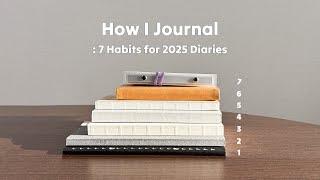 2025 Recording Routine! 7 Ways to Use Your Diaries