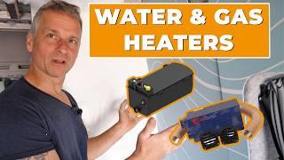 Fitting Water Heater & Gas Heater to the Camper! - Andy's Crafter Ep 9