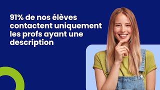 Attirez plus d'étudiants à vos cours particuliers grâce à votre description