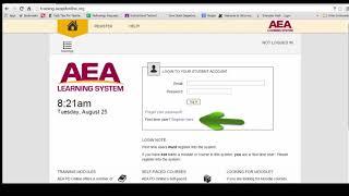 AEA PD Online - new users