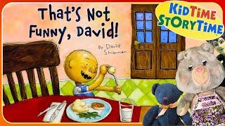 That's NOT FUNNY, David!  A NO DAVID read aloud