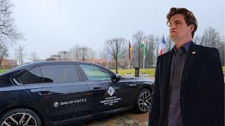 Magnus Carlsen's stylish entry in BMW