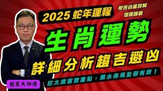 【蛇年運程】龍震天師傅2025蛇年生肖運勢｜十二生肖運程︱乙巳年生肖運勢 ｜2025蛇年十二生肖財運 事業運 姻緣運 是非運 健康運 詳細講解 附增運錦囊【足本完整版附中文字幕】#蛇年運程