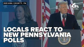 Local reaction to newest PA presidential polls ahead of Indiana Co. Trump rally