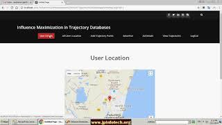 Influence Maximization in Trajectory Databases | Dot Net Project