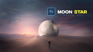 Moon Star Photo Manipulation in Photoshop (speed art)